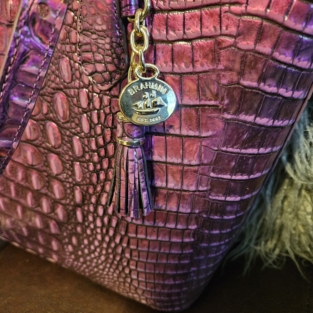 *SALE!* Brahmin Medium Asher - Purple Potion - New! - Picture 4 of 9
